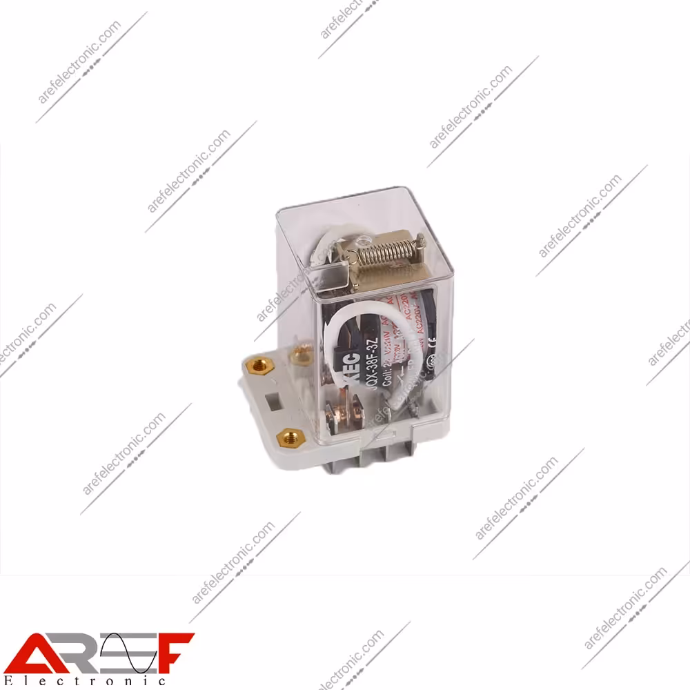 رله پاوری JQX-38F-3Z دارای 220 ولت 3 کنتاکت 40 آمپر - فروشگاه عارف الکترونیک