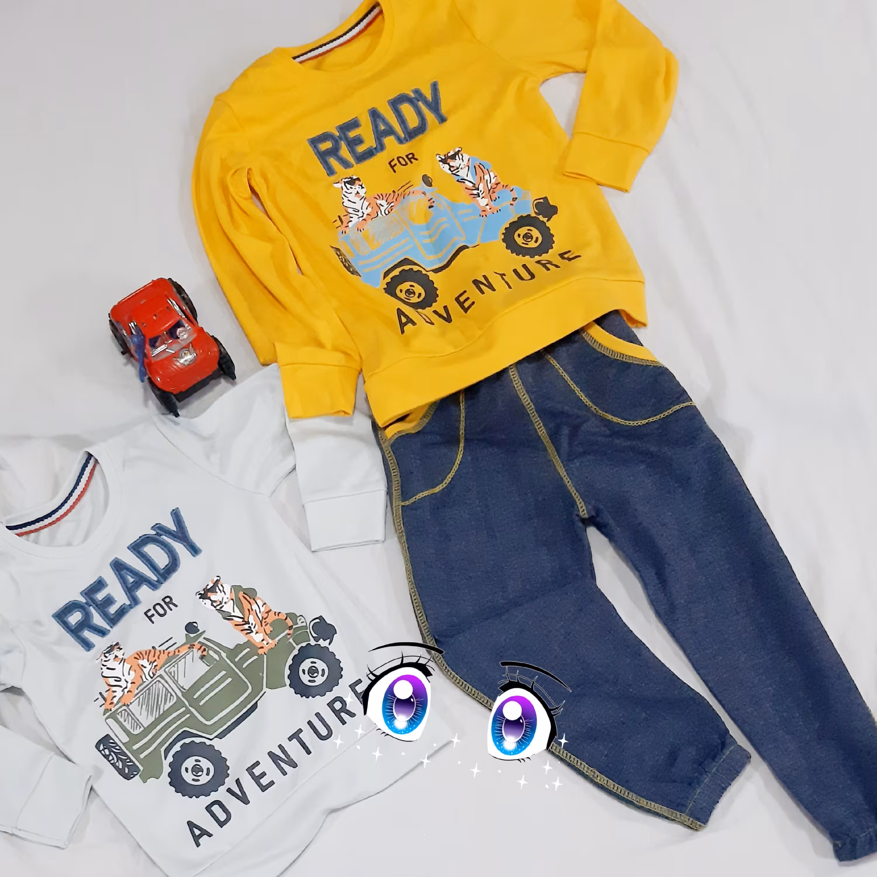 بلوز شلوار پنبه ای پسرانه،سایز 35 و 40