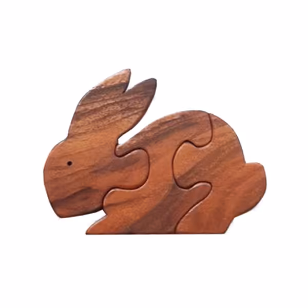اسباب بازی چوبی مدل خرگوش