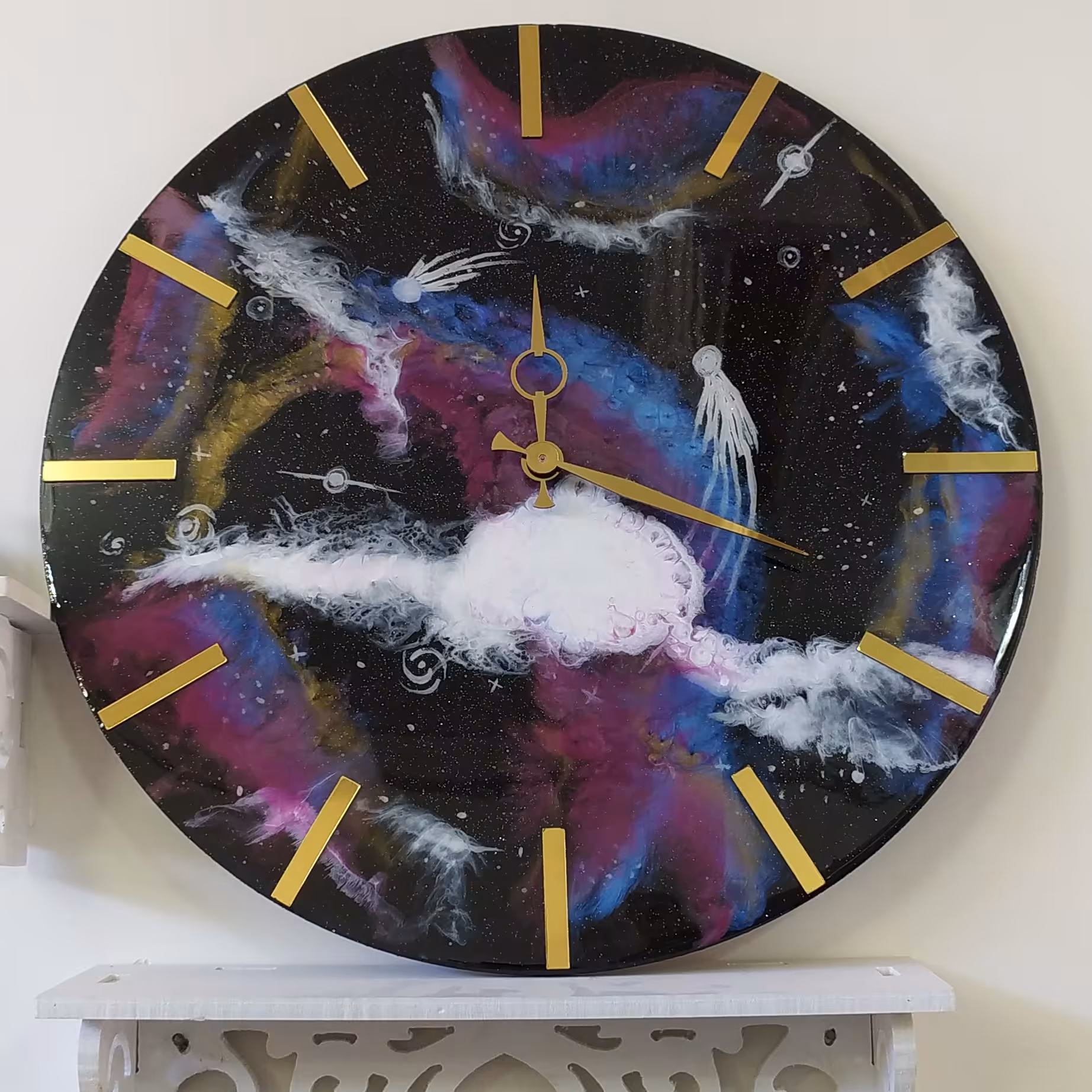 ساعت رزینی طرح کهکشان