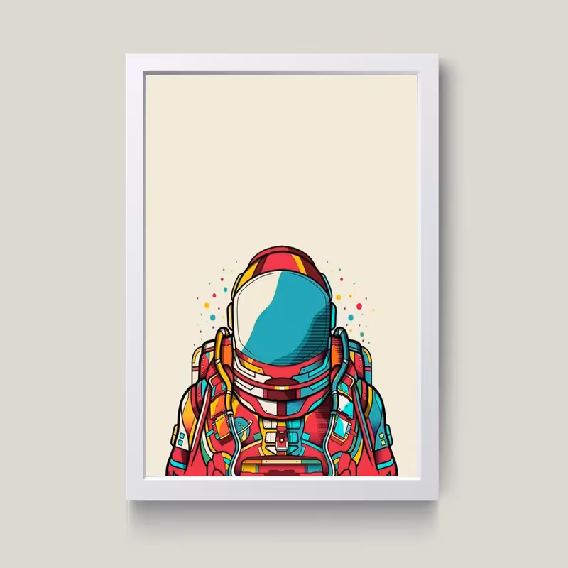 تابلو مدل دکوراتیو فضانورد کد G11-39