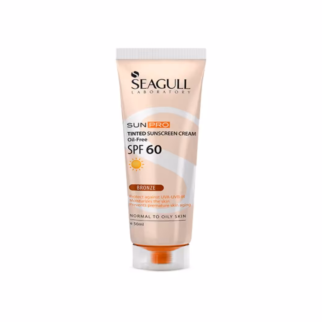 کرم ضد آفتاب سی گل رنگی فاقد چربی SPF60 مناسب پوست معمولی تا چرب 50 میل