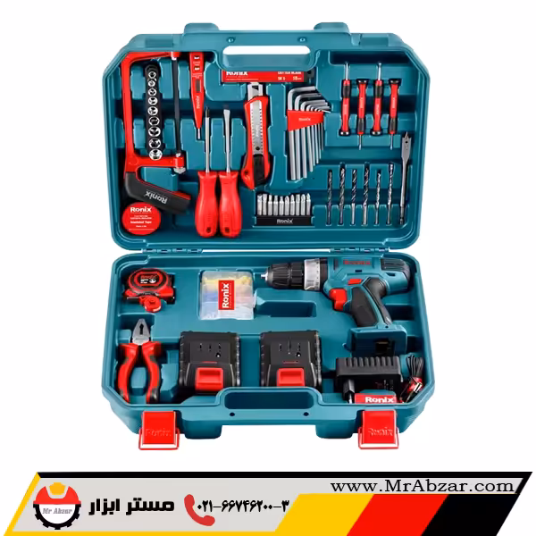 کیت دریل شارژی 18 ولت رونیکس مدل RS-8018