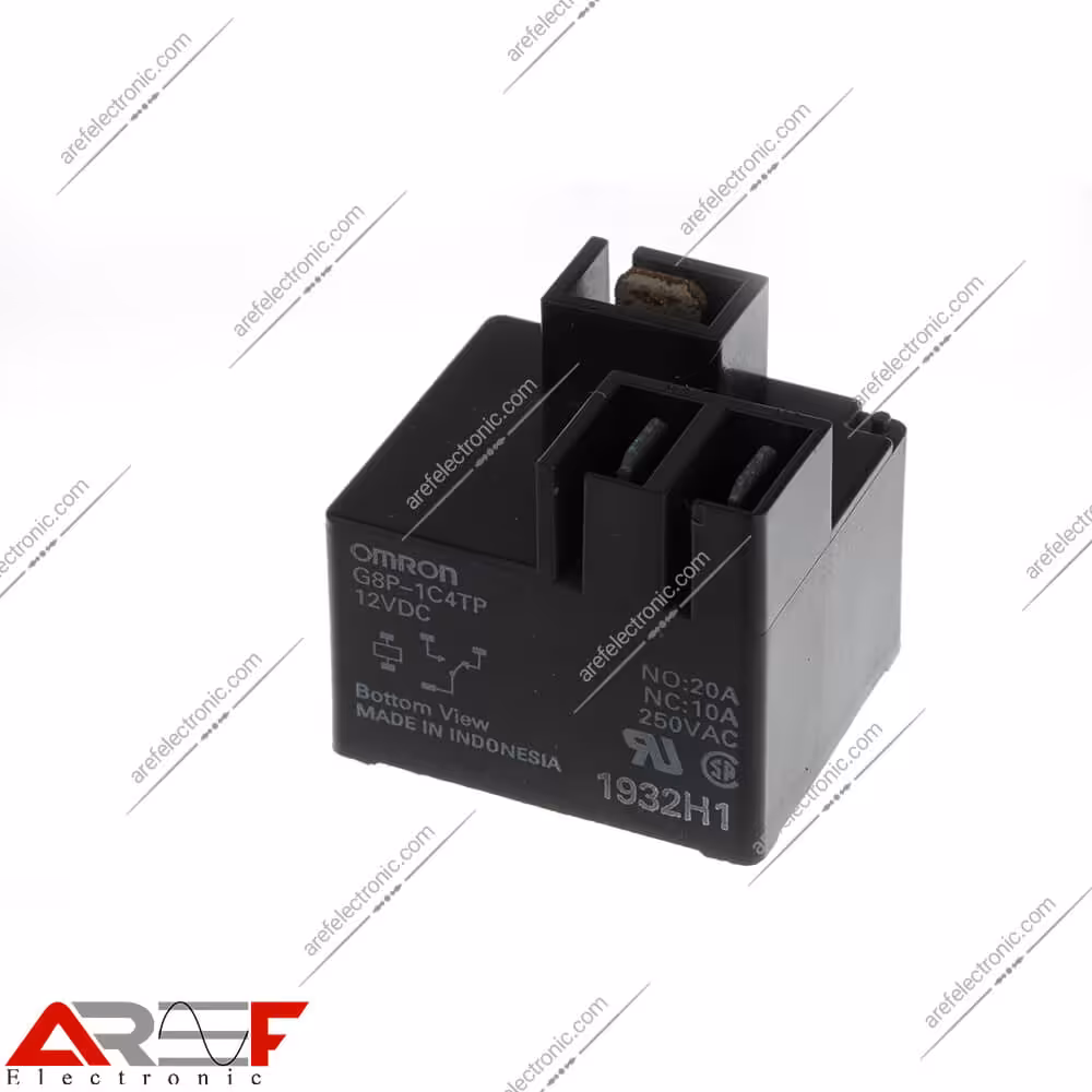 رله امرن کولری مدل G8P-1C4TP دارای 12 ولت 20 آمپر 5 پین - فروشگاه عارف الکترونیک