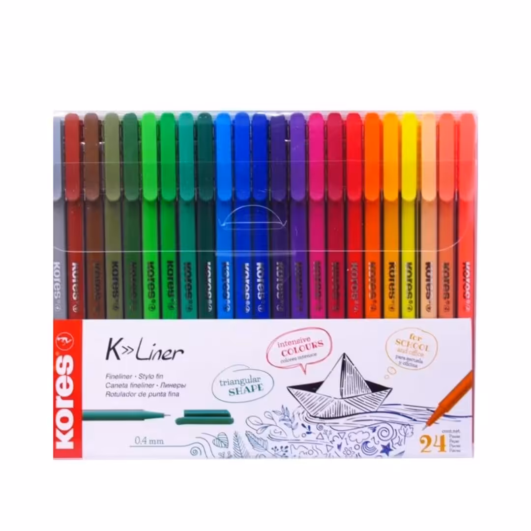 روان نویس نوک نمدی 24رنگی فوق العاده