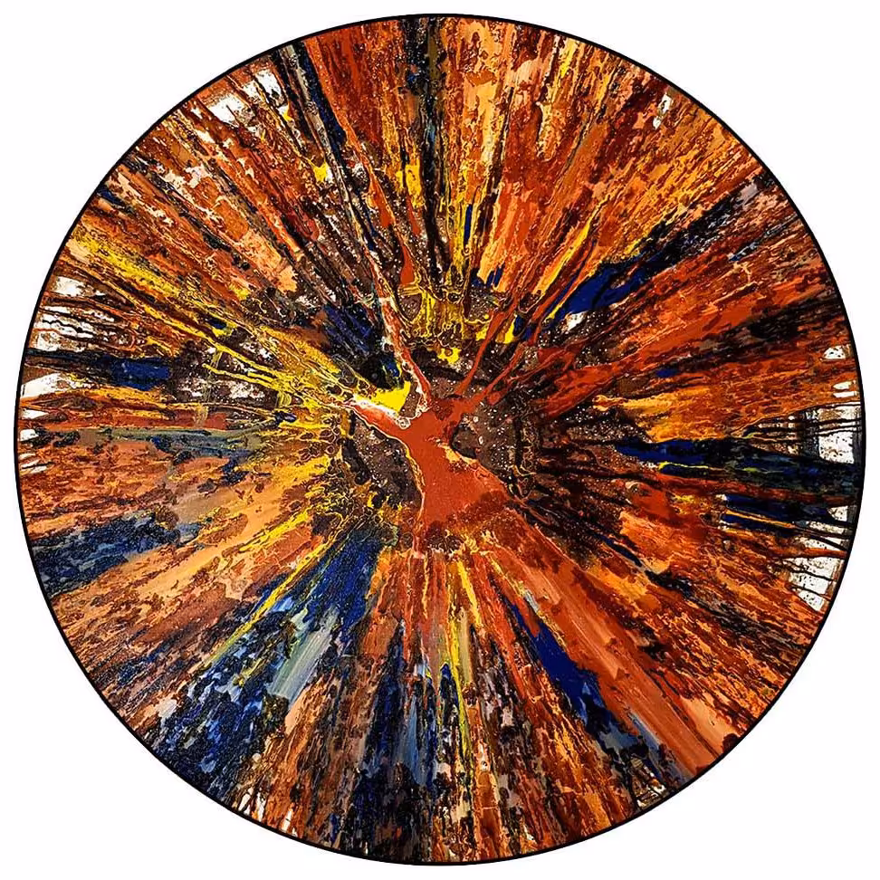 تابلوی نقاشی دایره ای  مدرن