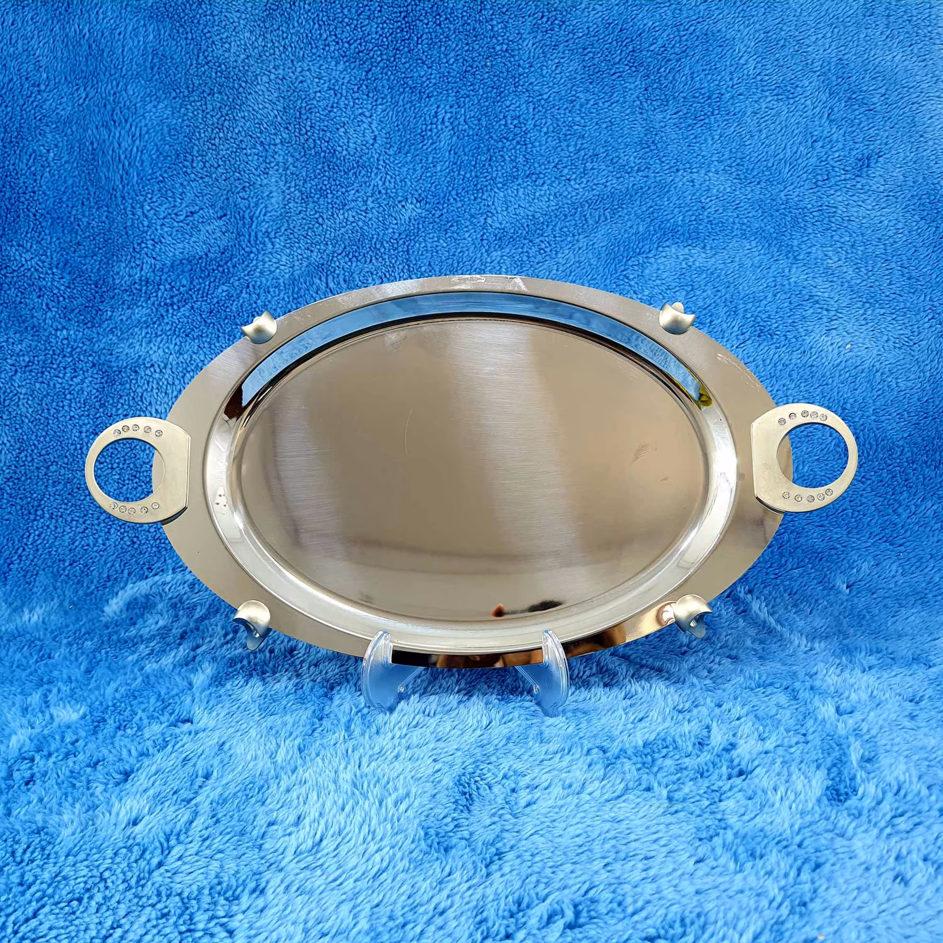 سینی بیضی استیل سافینوکس کد 101