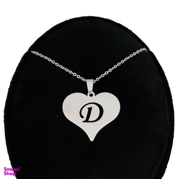گردنبند نقره طرح حرف D کد SS3