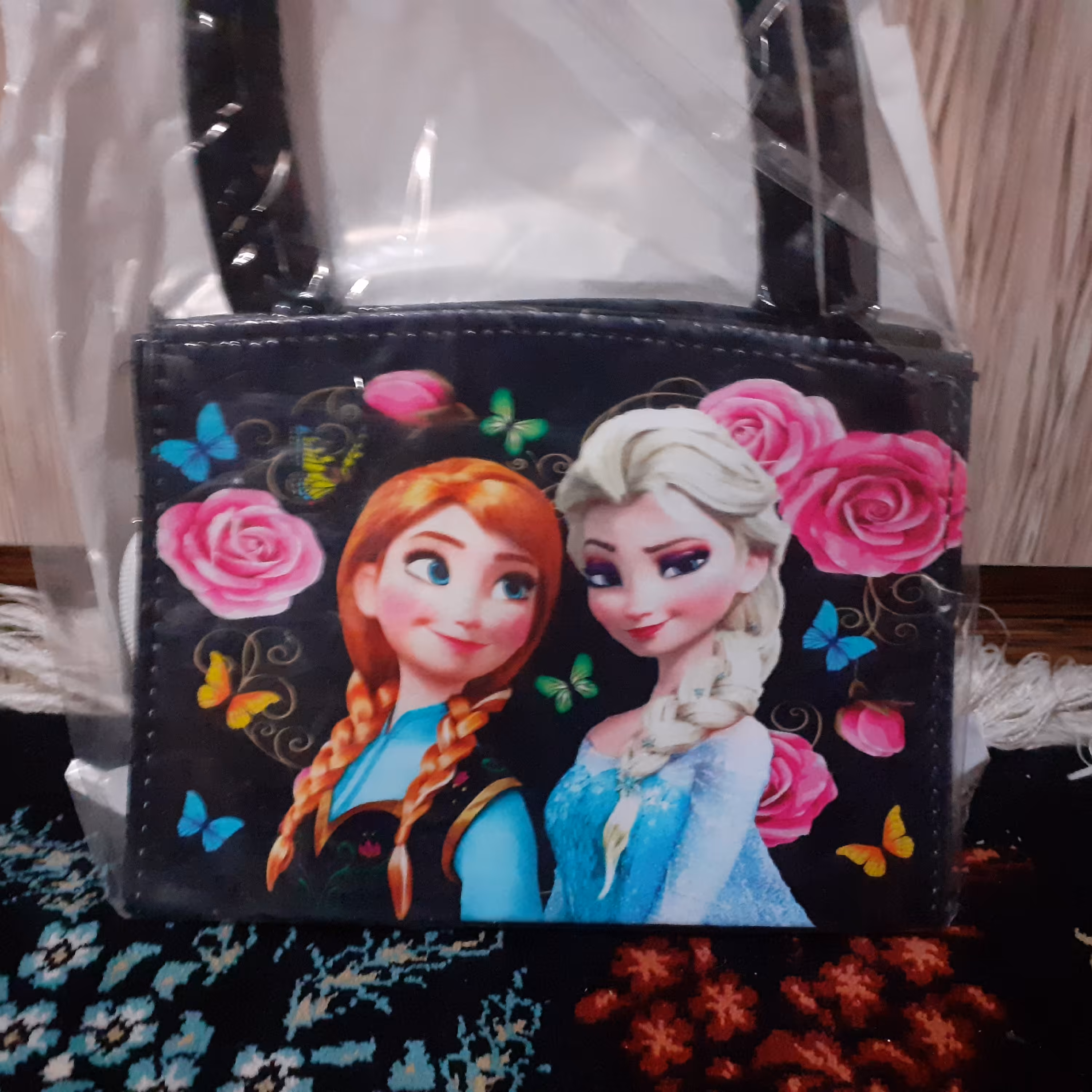 کیف دستی دخترانه با طرح الیسا و انا