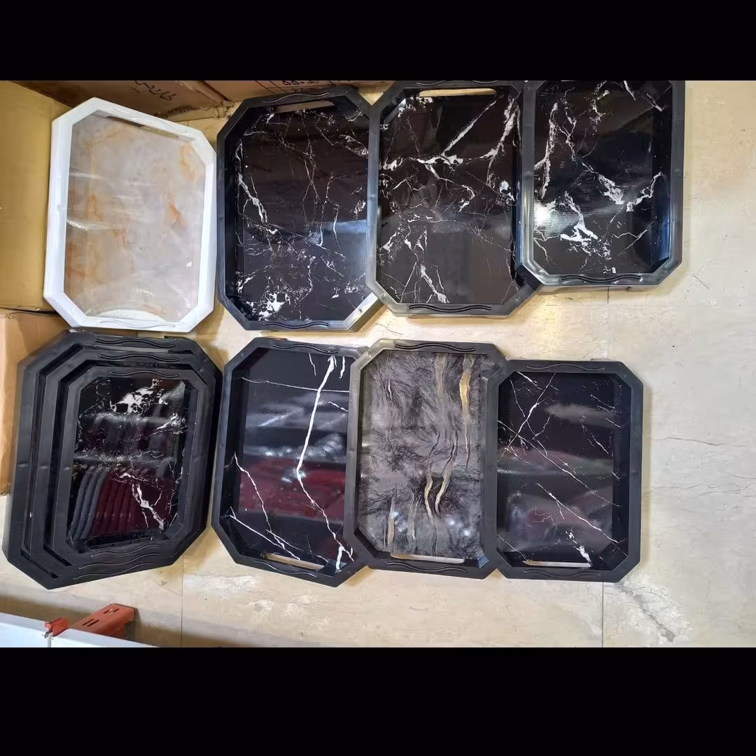 سینی 5000مرمر جنس پلاستیکی سیقل و براق