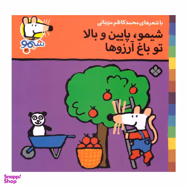 کتاب شیمو پایین و بالا تو باغ آرزوها اثر محمد کاظم مزینانی انتشارات پنجره