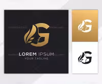 وکتور لوگو طلایی سالن زیبایی | گرافیک با طعم تربچه