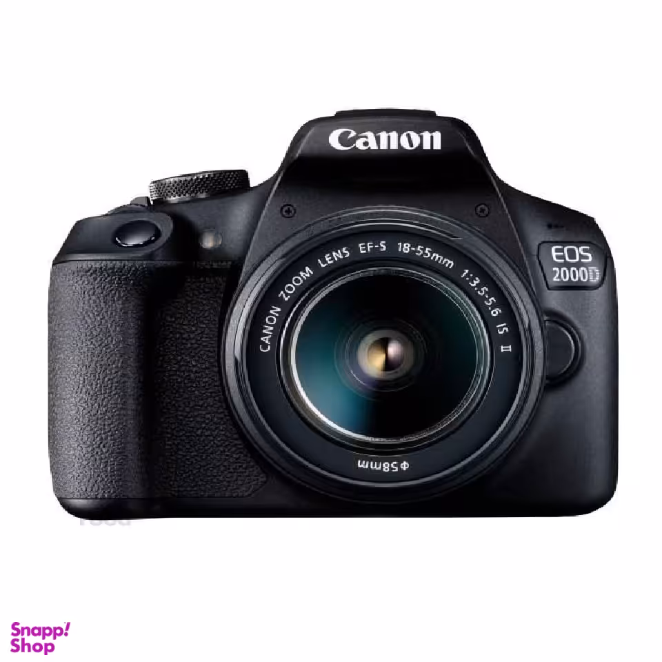 دوربین دیجیتال کانن (Canon) مدل EOS 2000D به همراه لنز 18-55 میلی متر IS II
