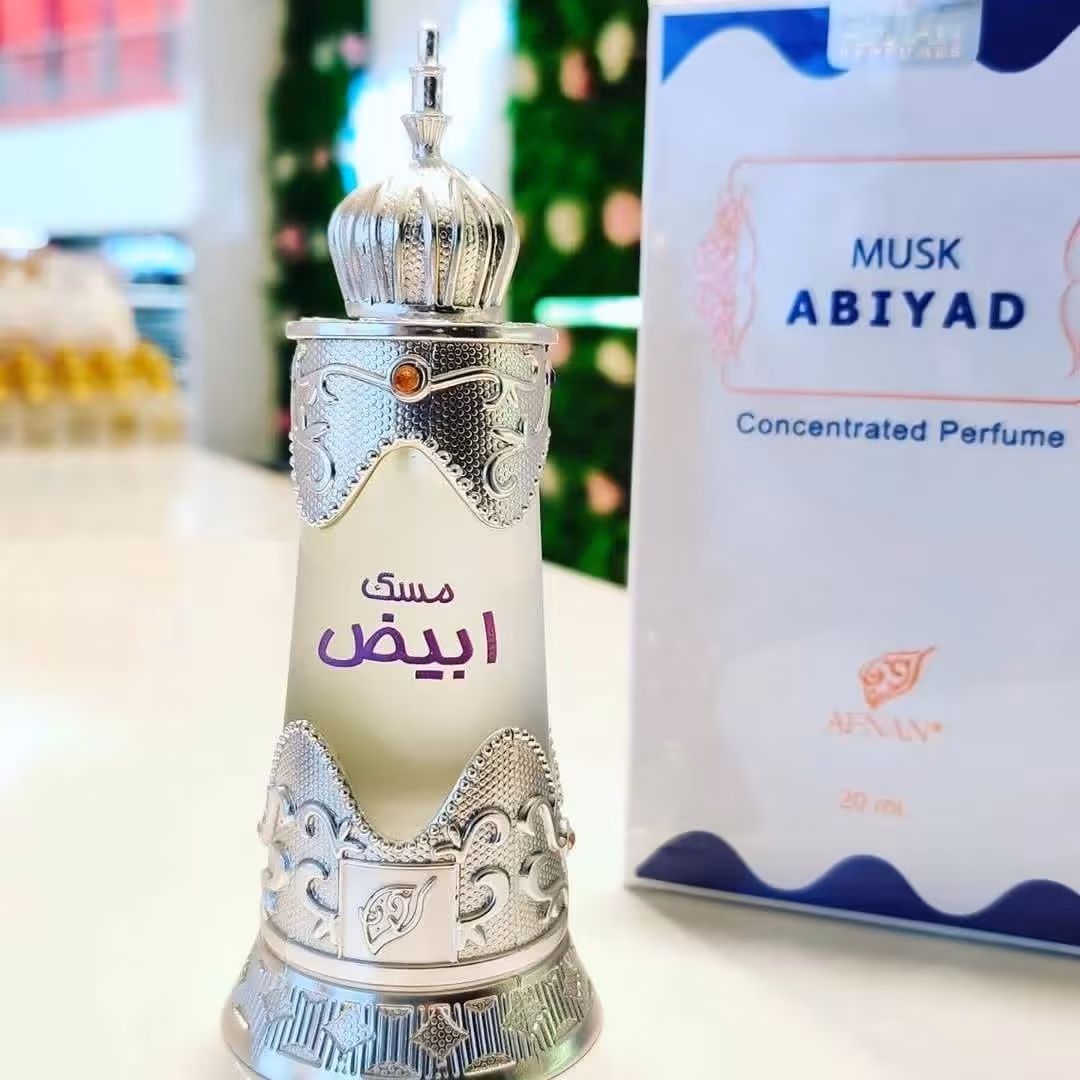 عطر مسک ابیض 20 میل.برند افنان.امارات.دبی.اورجینال