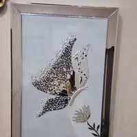 تابلو اینه طرح پروانه،دستساز،تابلو آینه کاری و دکوراتیو یکتا