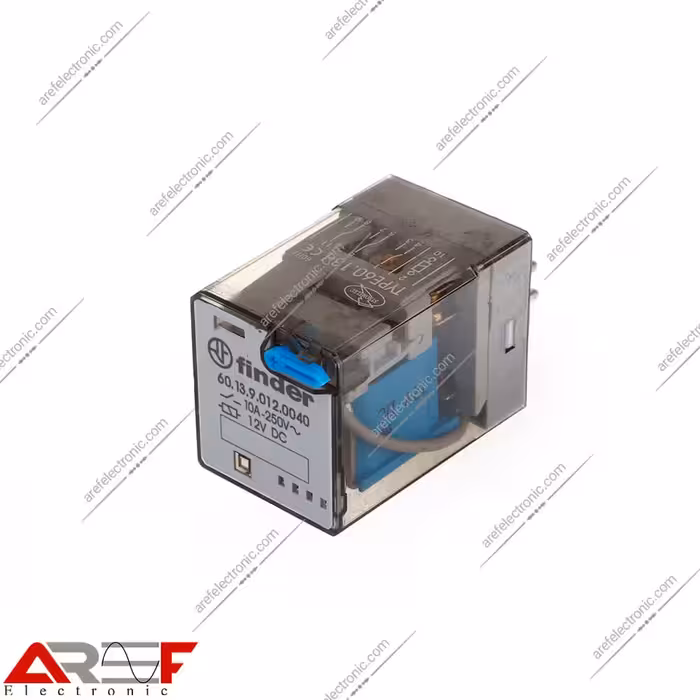 رله فیندر پایه گرد مدل 60.13.9.012.0040 دارای 12 ولت و 8 پین - فروشگاه عارف الکترونیک