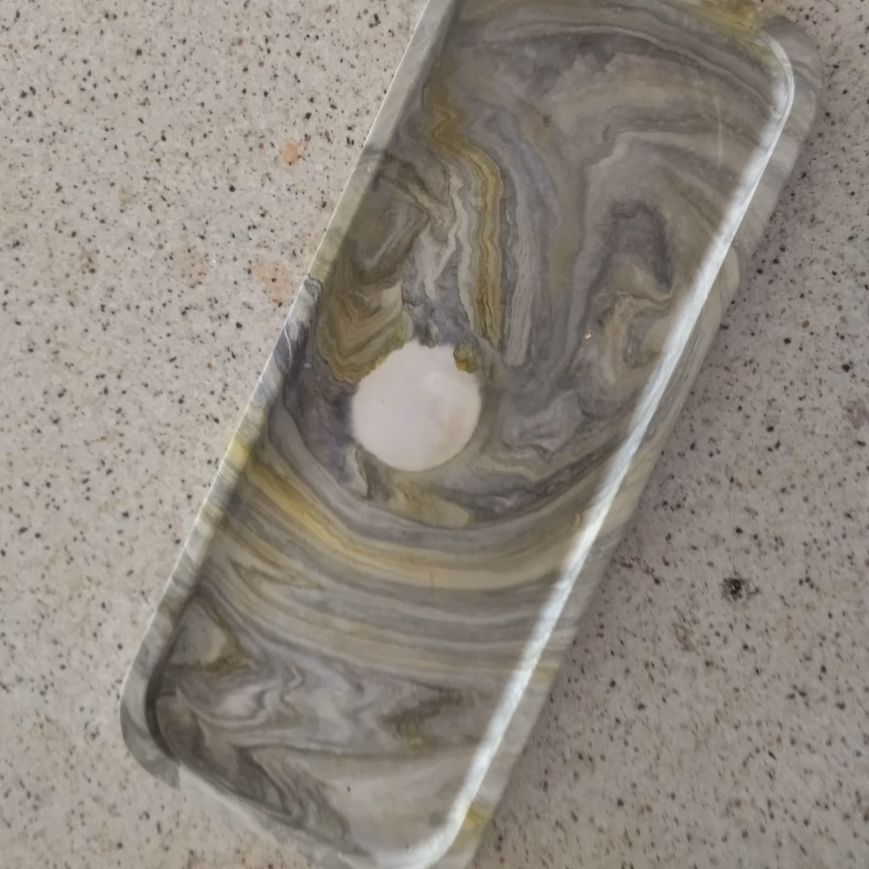 سینی سنگی طرح ابرو بادی سایز بزرگ 