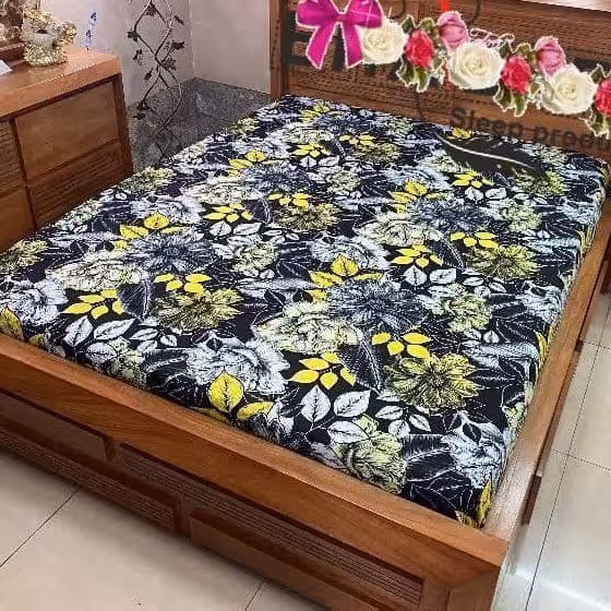 کاور تختخواب یک نفره و دونفره پارچه ای نخی 