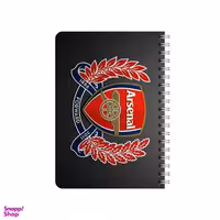 دفترچه یادداشت 80 برگ بامبیلیپ مدل چوبی طرح لوگو باشگاه آرسنال کد 2202921
