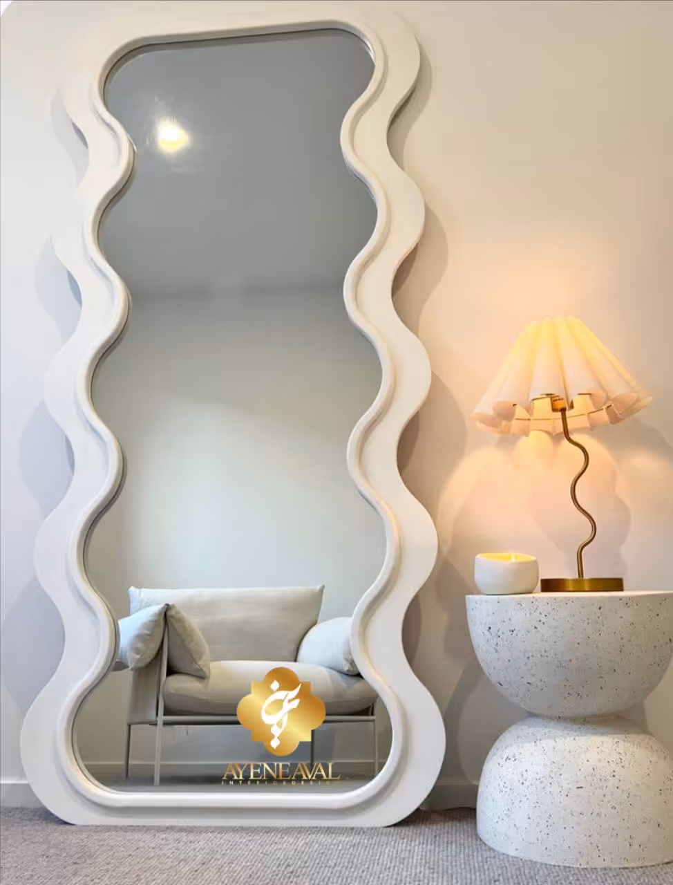 آینه قدی چوبی مرجان 2 | ابعاد 80 *‌ 180 - آینه اول