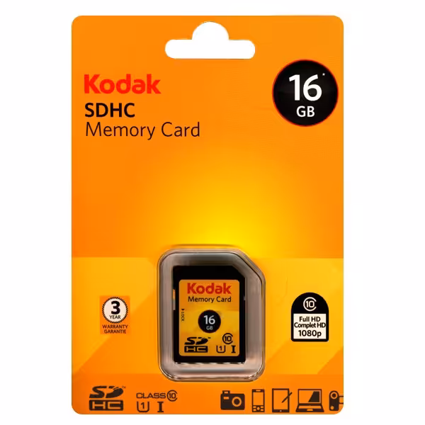 کارت حافظه اس دی اچ سی کداک با ظرفیت 16 گیگابایت