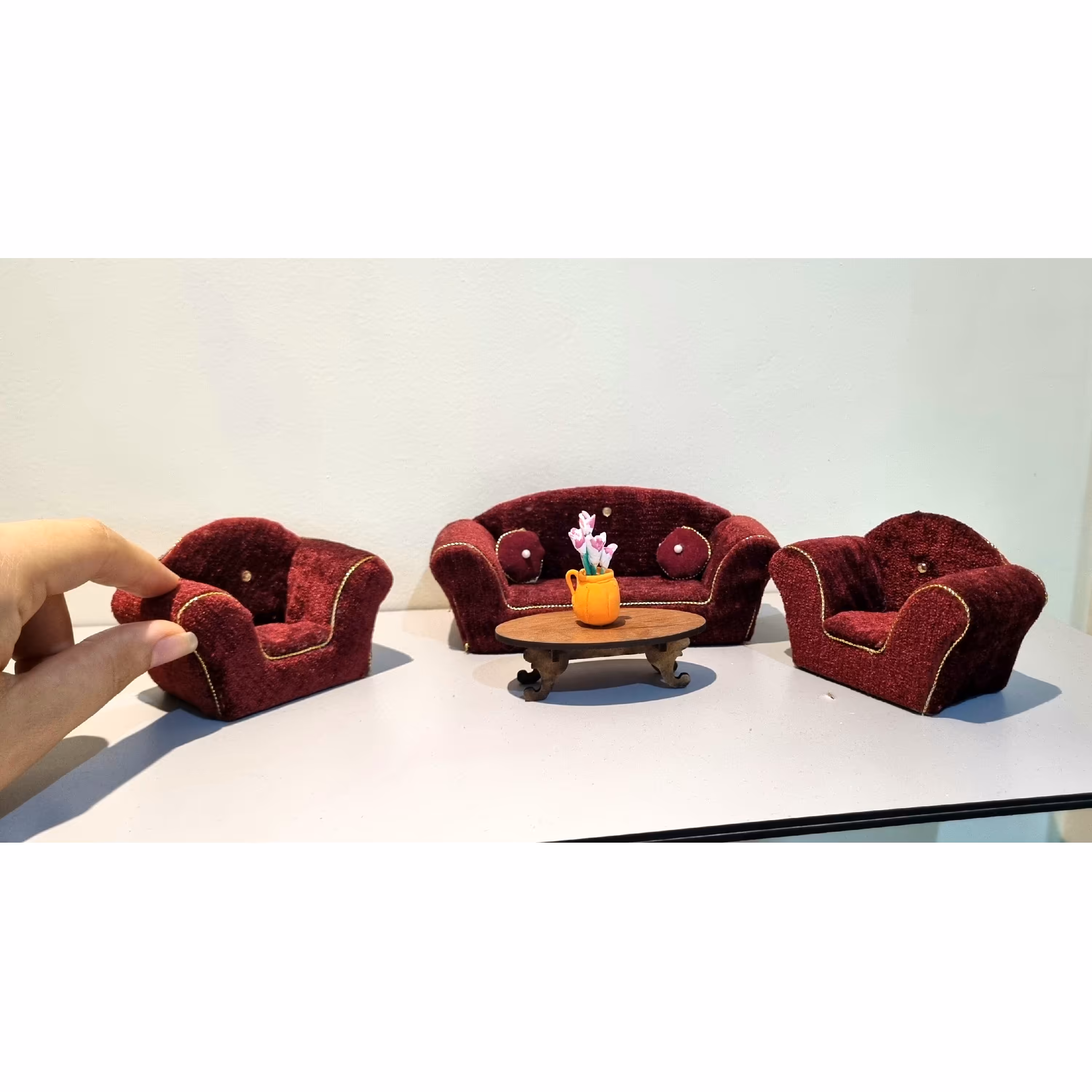 مبلمان مینیاتوری کاملا دست ساز