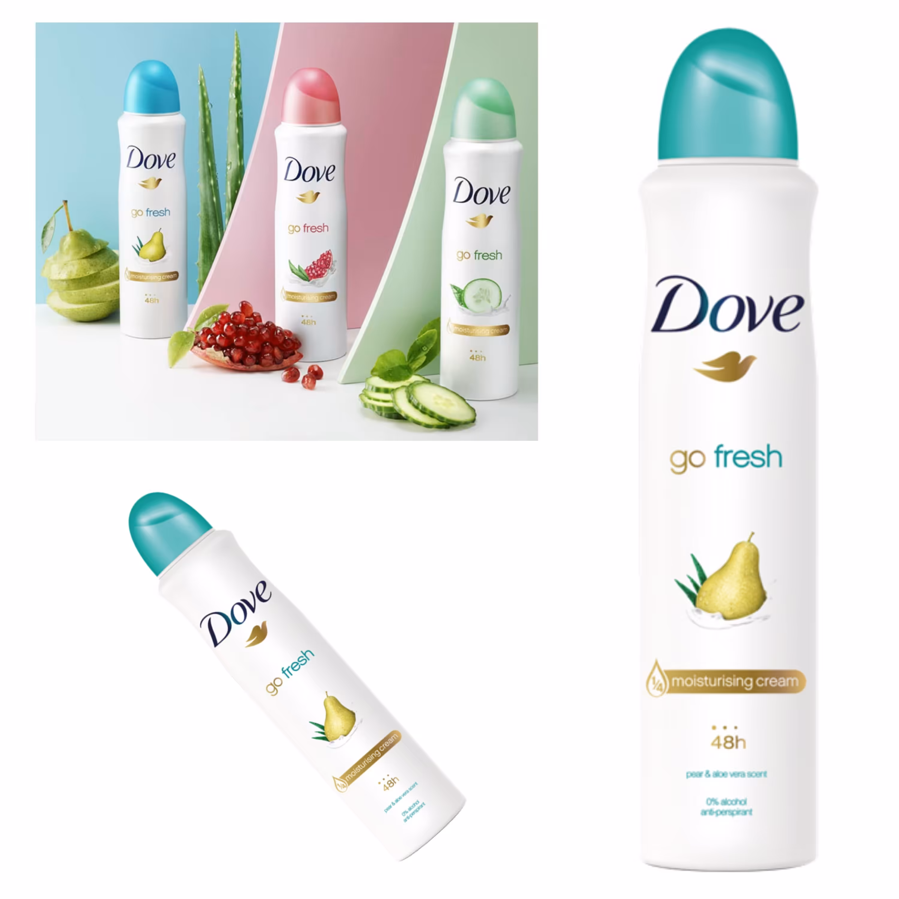 اسپری خوشبو کننده بدن زنانه داو dove مدل گلابی انگلیس 250میل