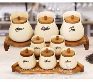 پا سماوری 7 پارچه سرامیکی یونیک مدل UN-2404