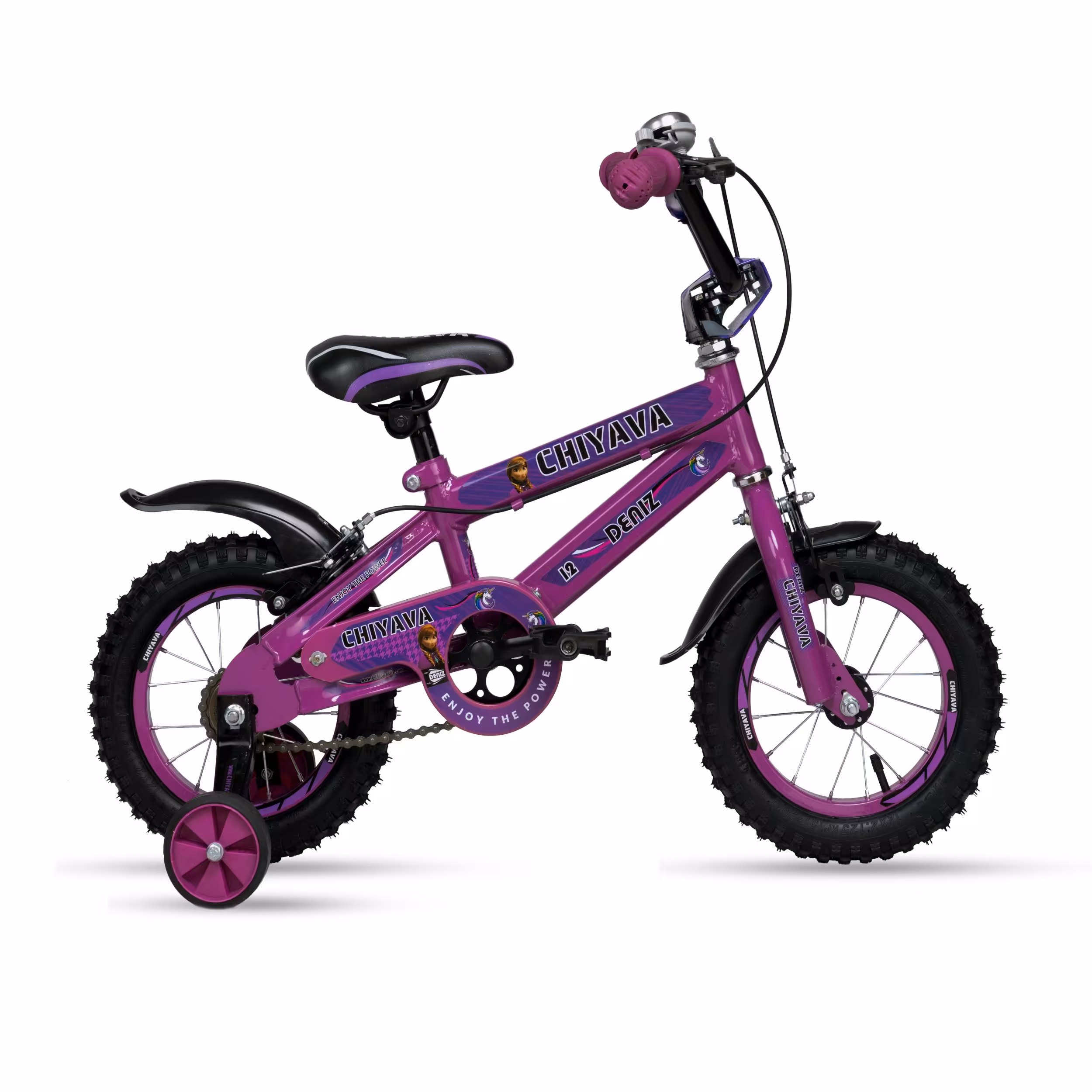 دوچرخه چیاوا مدل دنیز سایز 12 بنفش