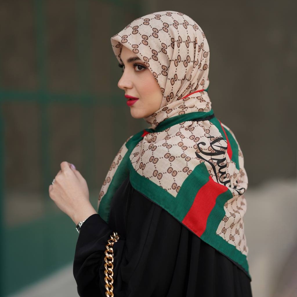 روسری نخ گارزا (دور دست دوز) قواره 140 کولر گازی
