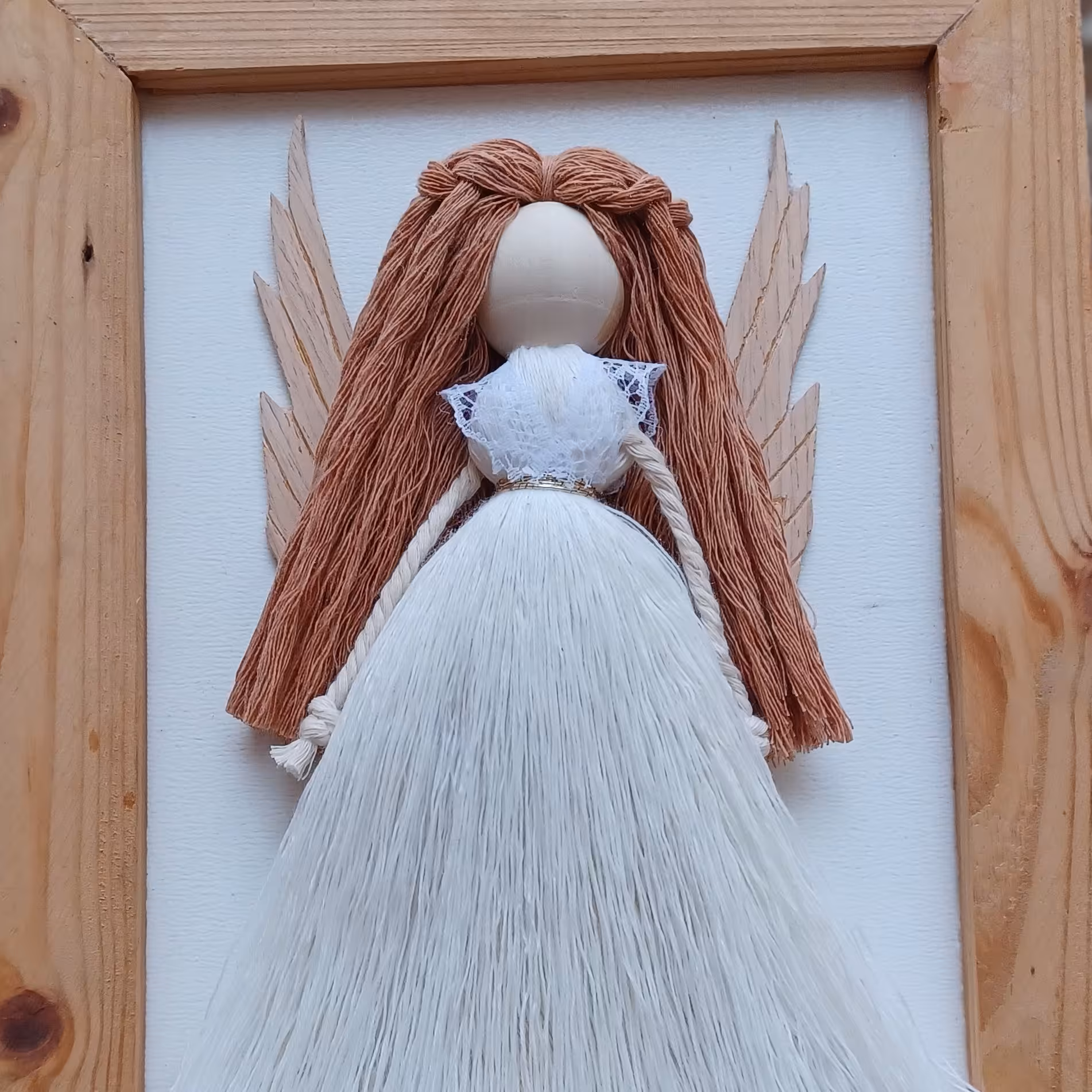 فرشته مکرومه سایز  20*25