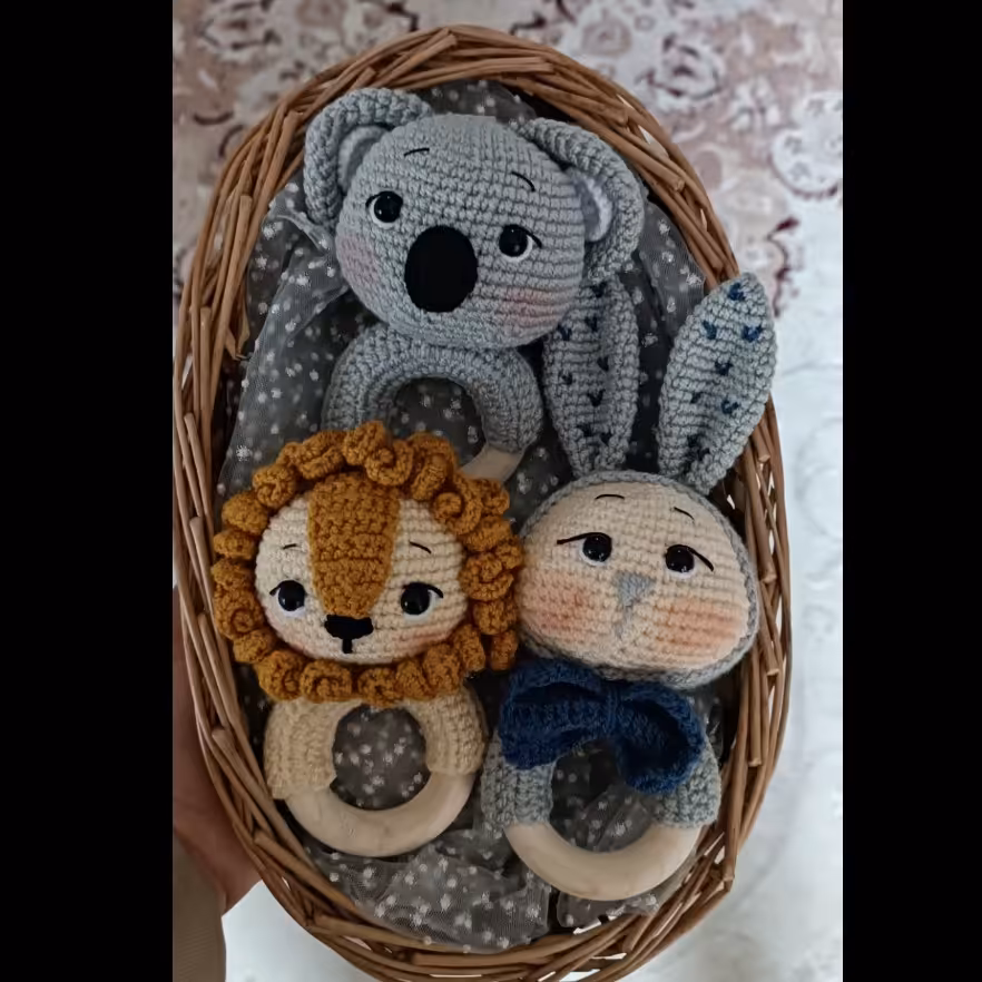 عروسک جغجغه کاموایی