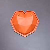 قالب سیلیکونی قلب کوچک سه بعدی سورپرایز ابعاد 13×13 وزن 40