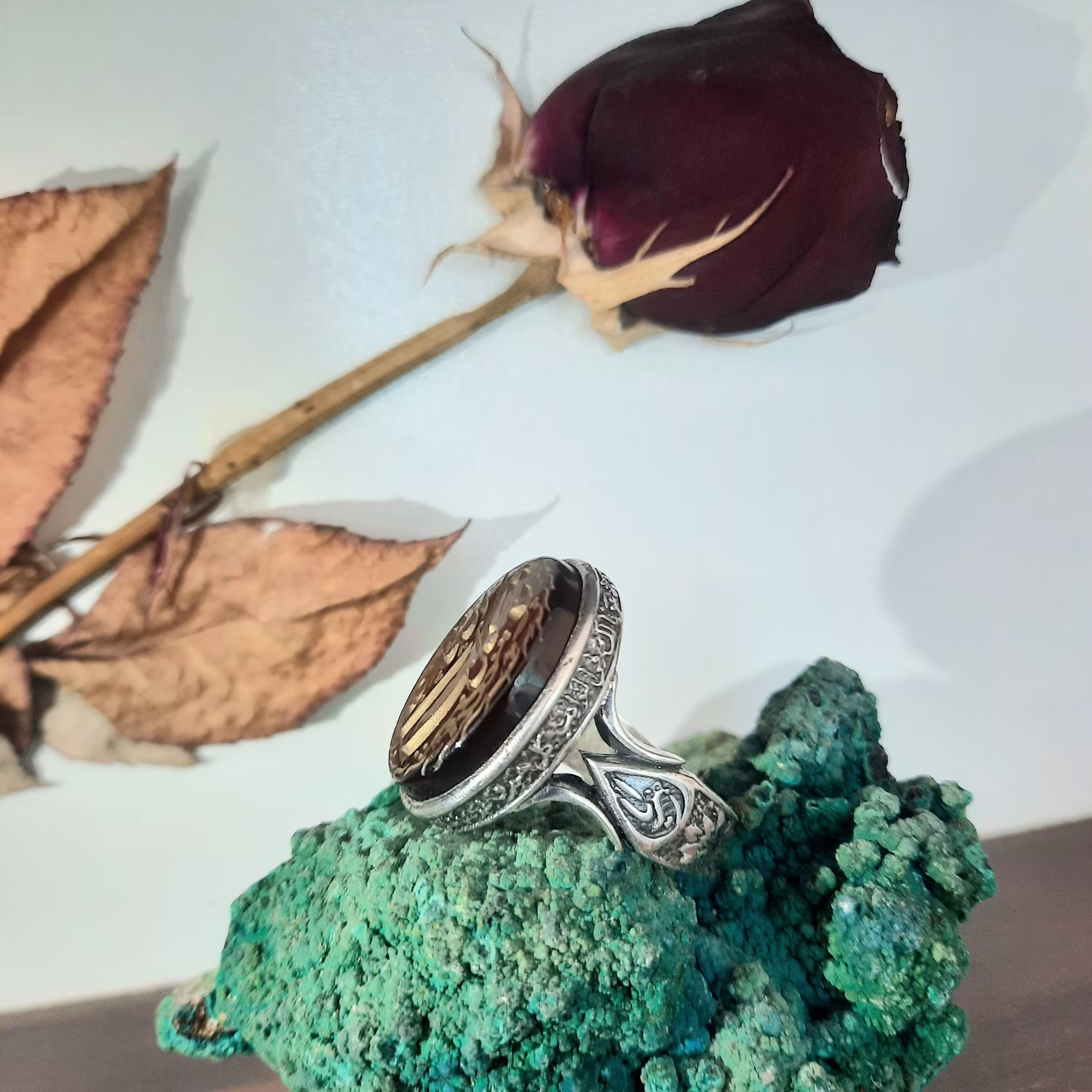 انگشتر عقیق خطی