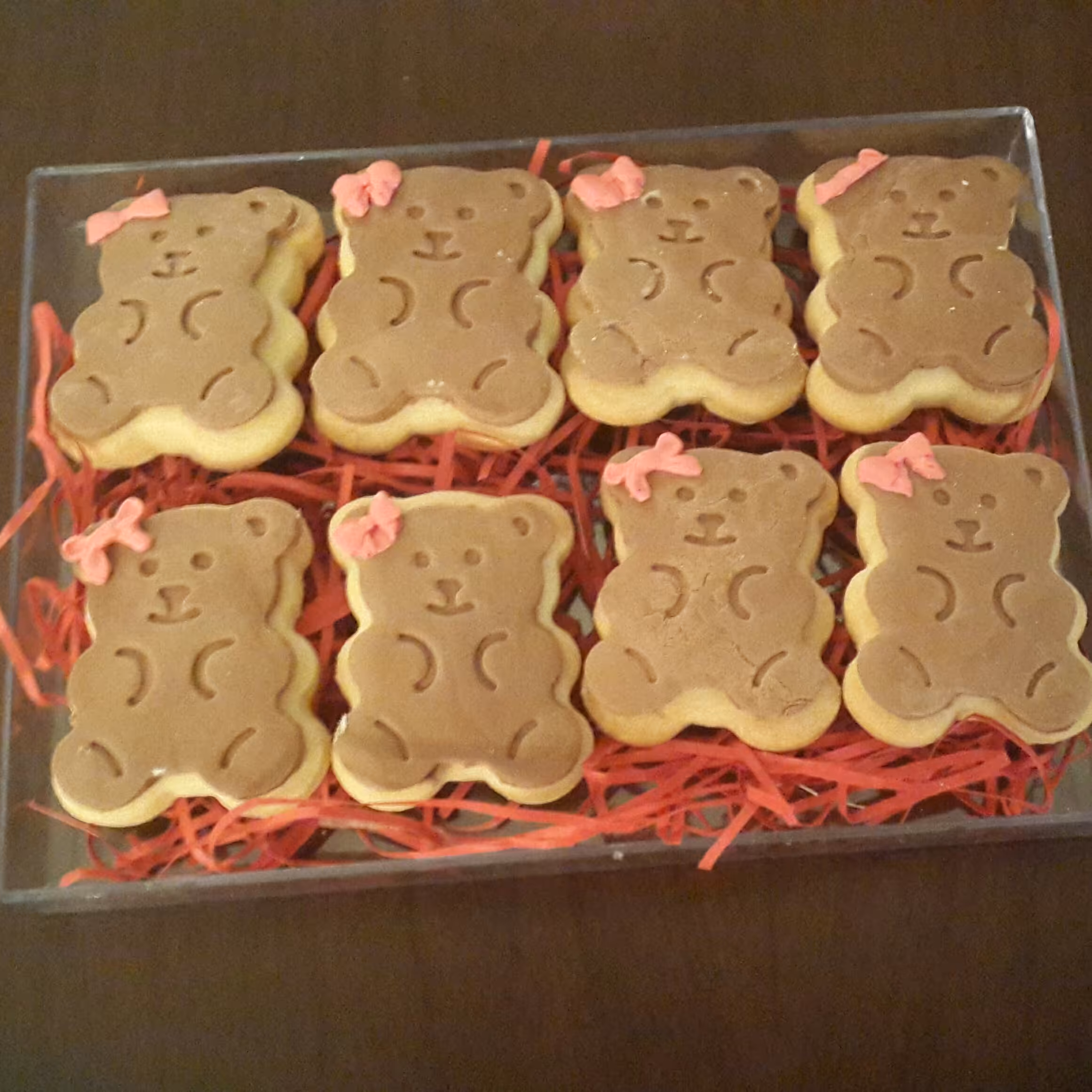 کوکی فوندانتی طرح خرس پک 8 تایی(ارسال پسکرایه)