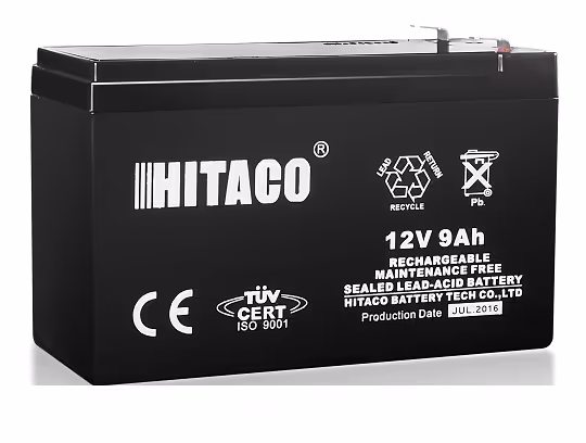 باتری یو پی اس 12 ولت 9 آمپر ساعت هیتاکو