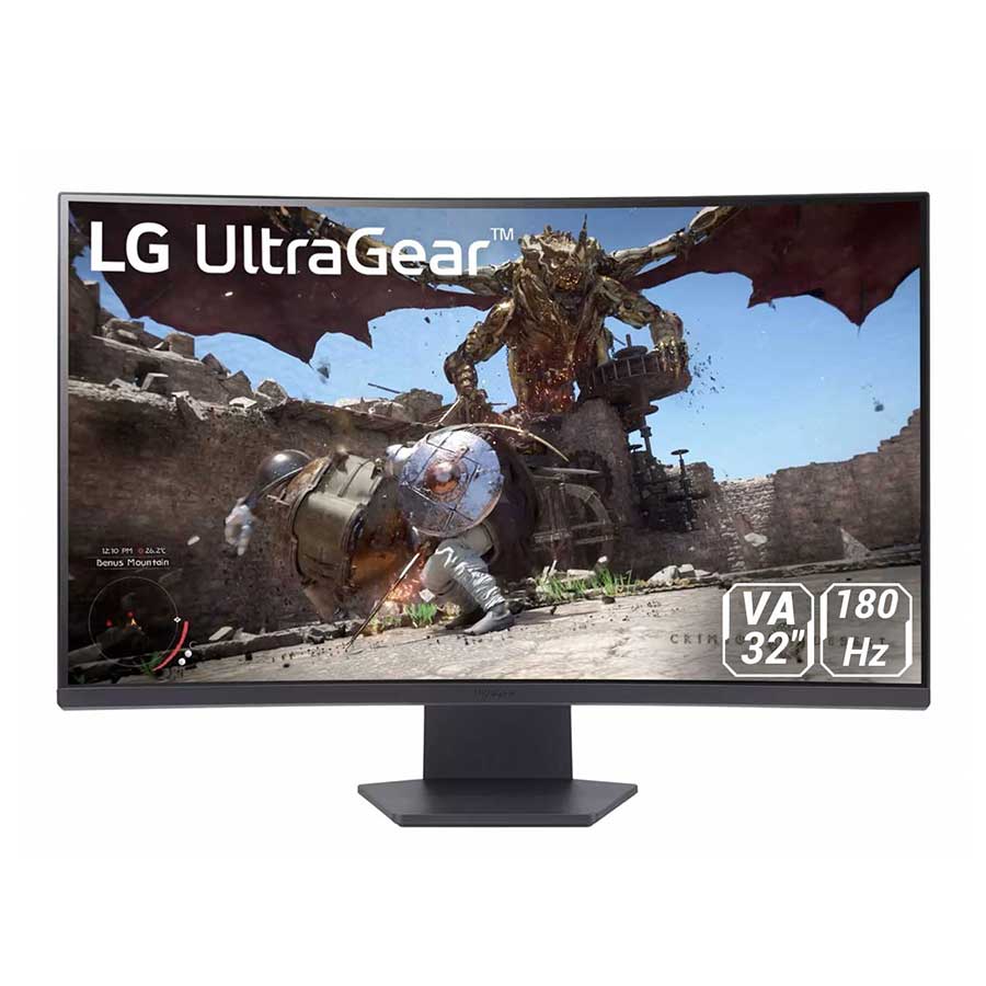 قیمت و خرید مانیتور خمیده گیمینگ 32 اینچ ال جی مدل UltraGear 32GS60QC-B | یاس ارتباط