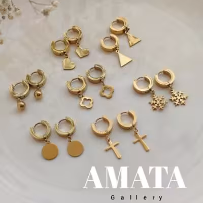 گوشواره استیل حلقه ای