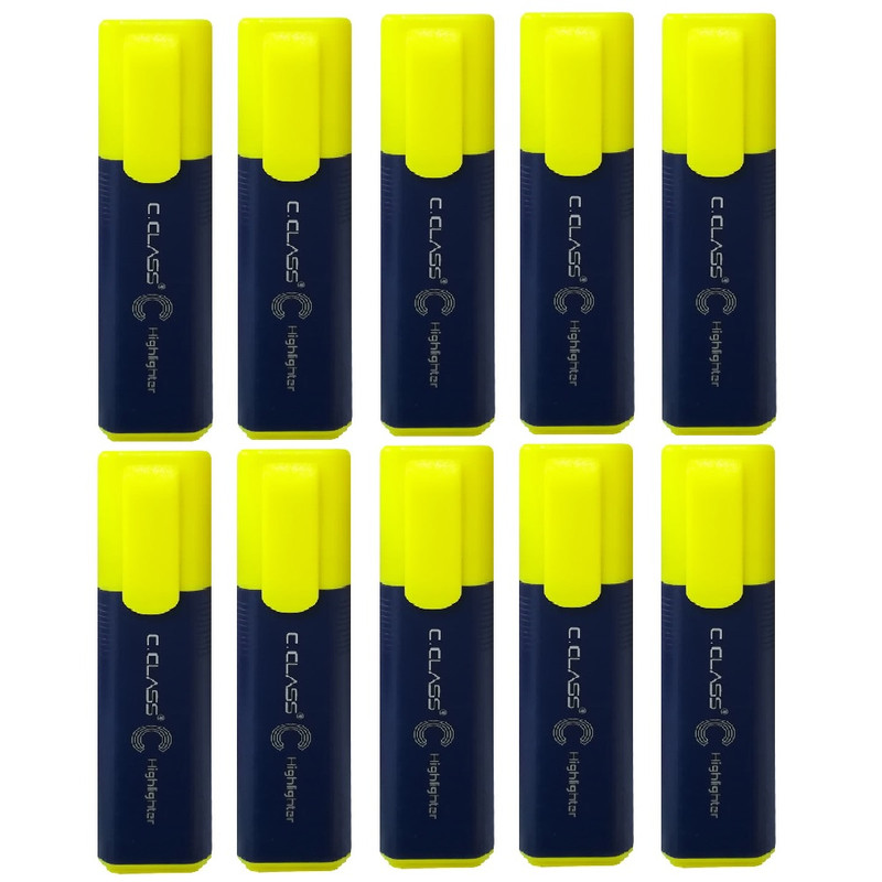 ماژیک علامت گذار سی کلاس مدل HLM-9512 بسته 10 عددی