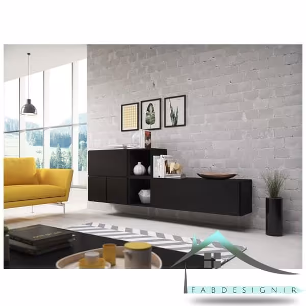 میز کنسول دیواری هایگلاس fabtable-7