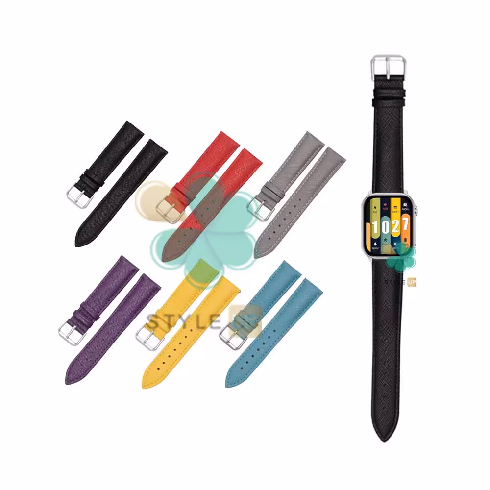 بند ساعت چرم طرح Lee مناسب Xiaomi Kieslect Calling Watch KS Pro