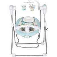 تاب برقی دوکاره سانی بیبی با سینی غذا و نی نی لای لای شو قابلیت برق و باطری و تایمر   SUNNY BABY 2IN1