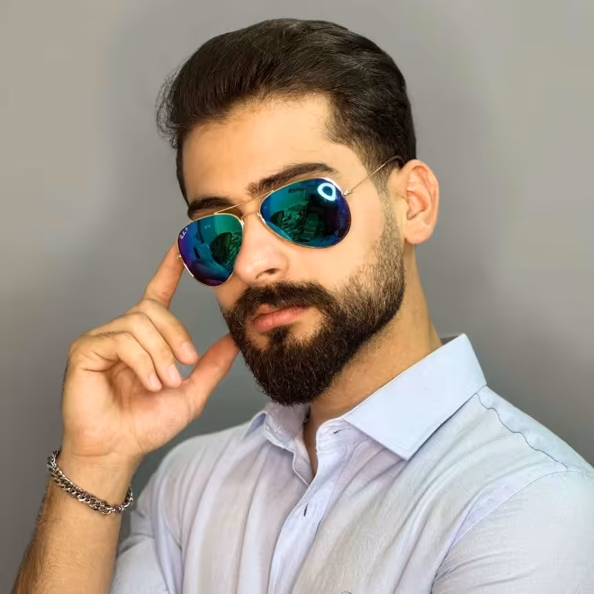 عینک آفتابی مردانه اورجینال پلاریزه آبی برند ری بن

