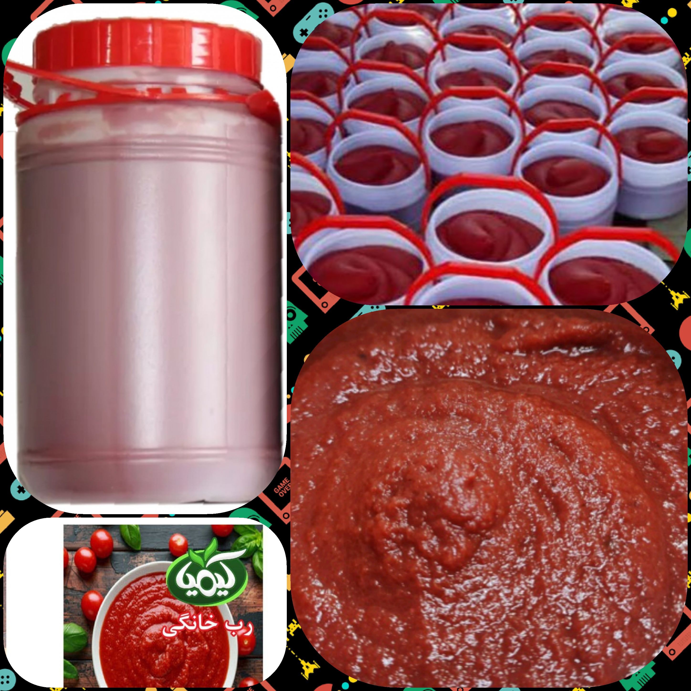رب گوجه فرنگی در وزن های 2 کیلو 5 کیلو 10 کیلو