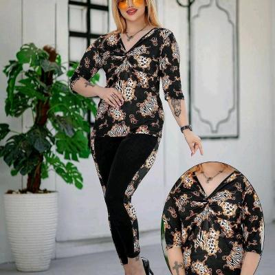 بلوز شلوار گره ای جدید