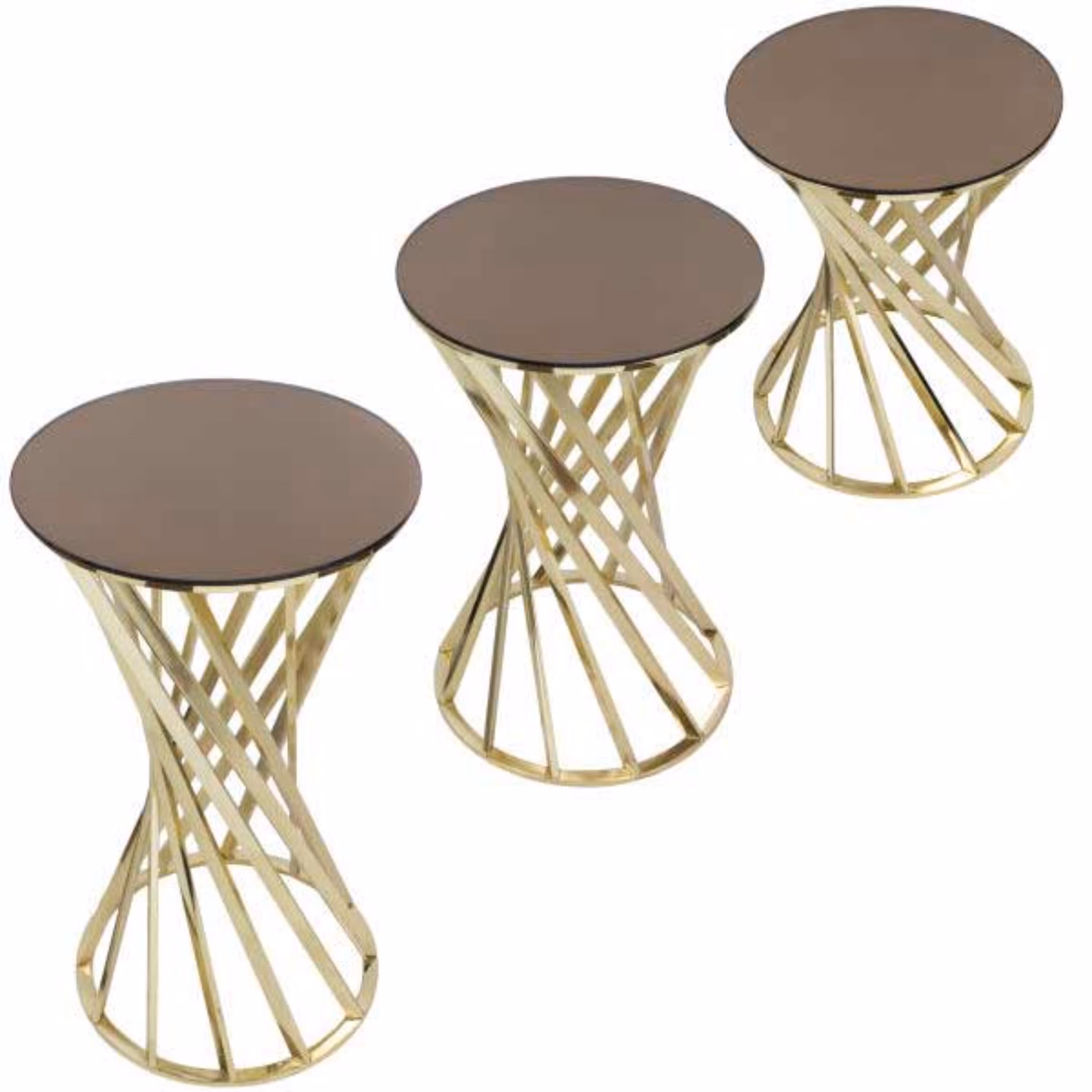 میز عسلی مدل 020 مجموعه 3 عددی در 2 رنگ بسیار زیبا و لوکس