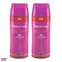 اسپری خوشبو کننده بدن زنانه پرستیژ (Prestige) مدل Lacoste Touch Of Pink حجم 150 میلی لیتر مجموعه 2 عددی