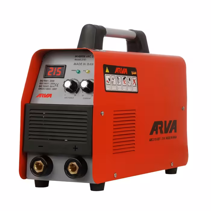 دستگاه جوش اینورتر 215 آمپر IGBT آروا مدل 2101  