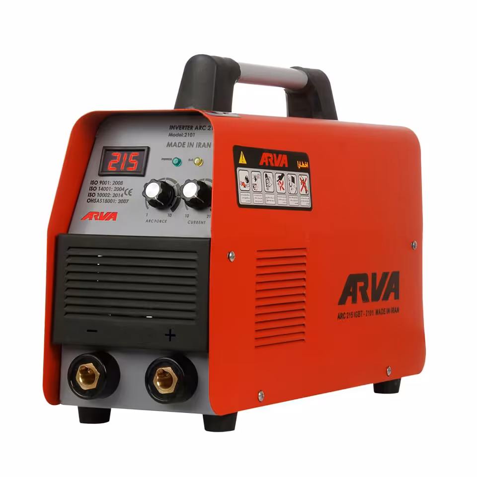 دستگاه جوش اینورتر 215 آمپر IGBT آروا مدل 2101  