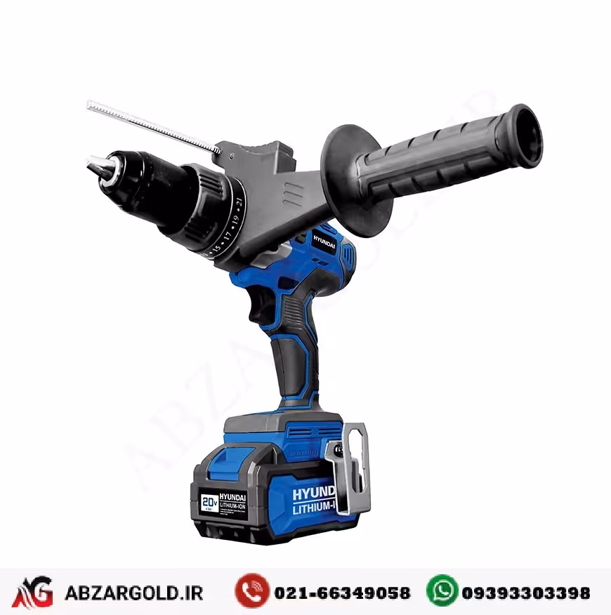 دریل شارژی هیوندای براشلس 20 ولت مدل HP204L-CD